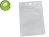 Eco-Friendly Vertical Clear Vinyl ID Holder (100/Pack)