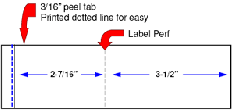 6-1/8 x 1-9/16 Neopost & Hasler Compatible Meter Tape