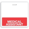 Horizontal Red "MEDICAL ASSISTANT" Badge Buddies (25/Pack)