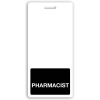 Vertical Black "PHARMACIST" Badge Buddies (25/Pack)