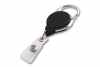Black Carabiner Badge Reel With Strap (25/pack)
