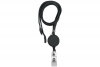 Black 3/8" Breakaway Lanyard with Badge Reel(100/pack)