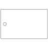 Hole-Punched White Plastic PVC Cards (500/Box)