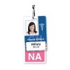 Vertical Pink "NA" Badge Buddies (25/Pack)