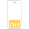 Vertical Yellow "CNA" Badge Buddies (25/Pack)