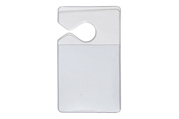 Clear Vinyl Vertical Hangtag Holder (100/pack)