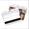 Frosted Rigid Horizontal Half-Card Holder (50/Pack)