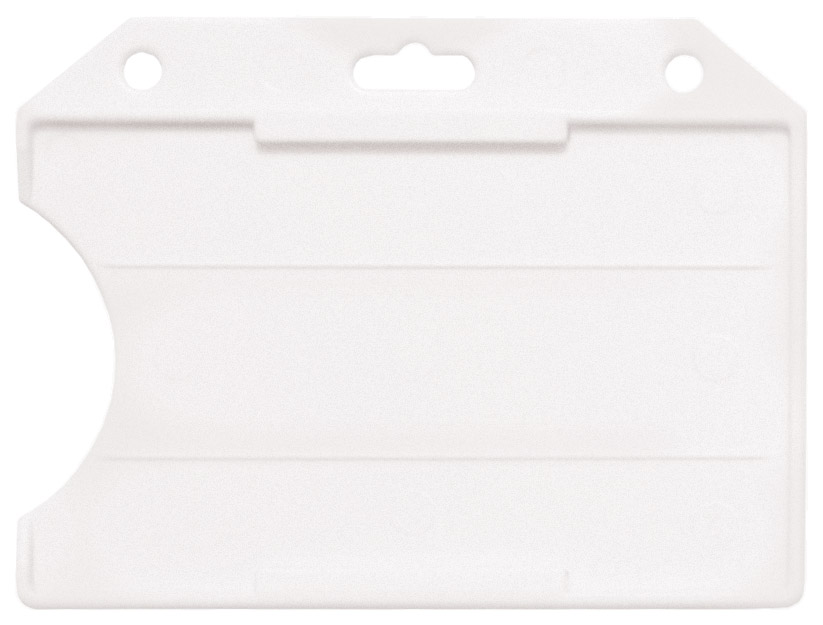 Frosted Rigid Plastic Horizontal Open-Face Card Holder, 50/pack