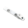 3-1/2" Clear 2-Hole Strap Clips 2105-3100