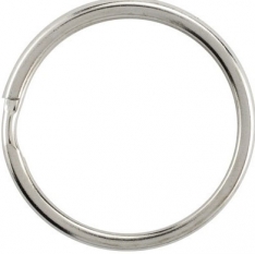 1" Nickel Plated Steel Split Ring (100/Pack)