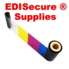 EDIsecure 1.0Mil Registered Holographic Ribbon with "4 Globes" Design
