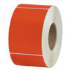 PMS 186 Red Thermal Transfer Floodcoated Color  Labels