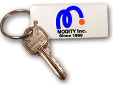 Print membership and rewards cards that can attach right to your key ring.