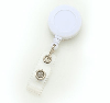 White Round Badge Reel With Strap And Swivel Clip, 25 per Pack